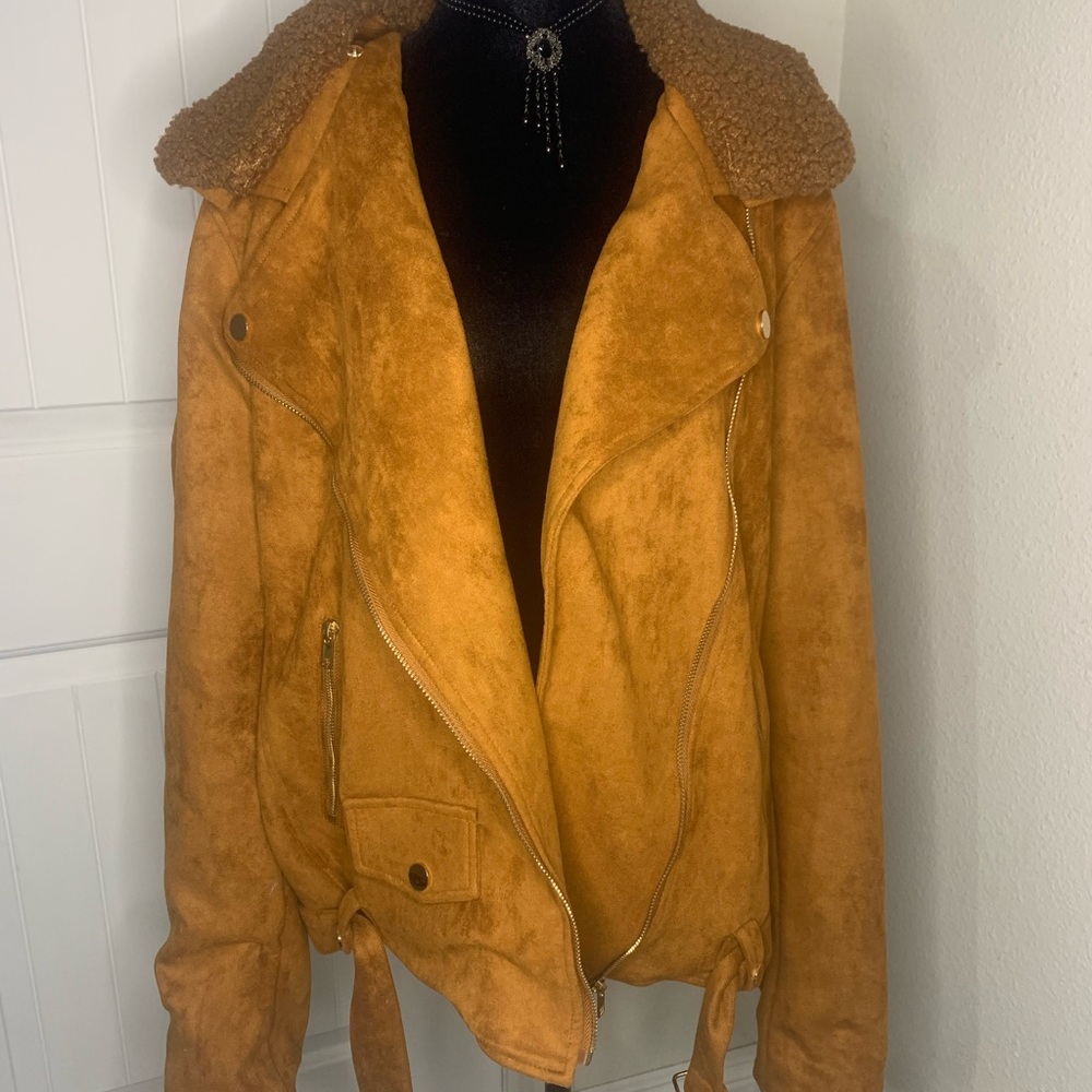 White Birch Tan Teddy Jacket